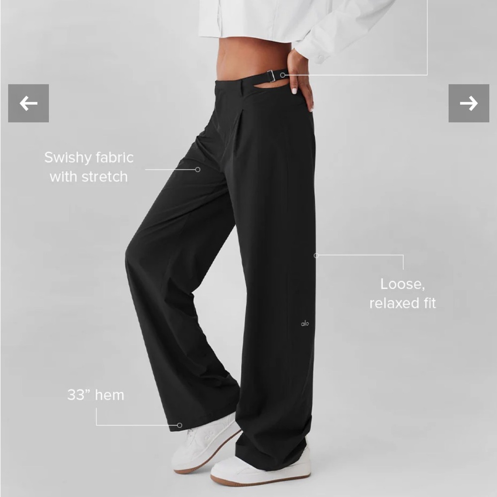 Alo Yoga Mid-Rise Showtown Trouser